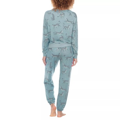 Women's Printed Brushed Jersey Lounge Set Women's Printed Brushed Jersey Lounge Set