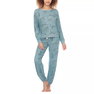 Women's Printed Brushed Jersey Lounge Set Women's Printed Brushed Jersey Lounge Set