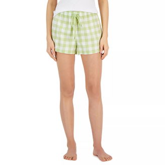 Women's Cotton Printed Drawstring Sleep Shorts, Created for Macy's
