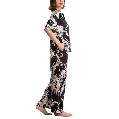 Women's 2-Pc. Femi Printed Satin Pajamas Set Women's 2-Pc. Femi Printed Satin Pajamas Set