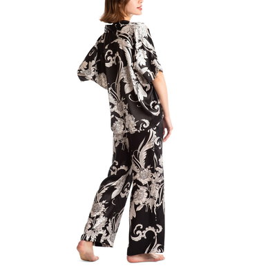 Women's 2-Pc. Femi Printed Satin Pajamas Set Women's 2-Pc. Femi Printed Satin Pajamas Set