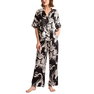 Women's 2-Pc. Femi Printed Satin Pajamas Set Women's 2-Pc. Femi Printed Satin Pajamas Set
