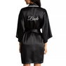 Bride Satin Wrap Robe, Cami & Tap Shorts Set Bride Satin Wrap Robe, Cami & Tap Shorts Set
