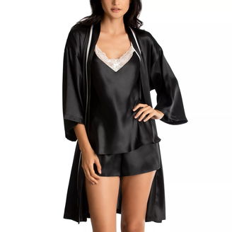 Bride Satin Wrap Robe, Cami & Tap Shorts Set