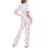 Women's Short Sleeve Pants Tropical Pajama Set, 2-Piece Women's Short Sleeve Pants Tropical Pajama Set, 2-Piece