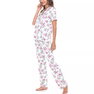 Women's Short Sleeve Pants Tropical Pajama Set, 2-Piece Women's Short Sleeve Pants Tropical Pajama Set, 2-Piece