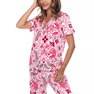 Women's Short Sleeve Pants Tropical Pajama Set, 2-Piece Women's Short Sleeve Pants Tropical Pajama Set, 2-Piece