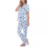Women's Short Sleeve Pants Tropical Pajama Set, 2-Piece Women's Short Sleeve Pants Tropical Pajama Set, 2-Piece