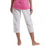 Women's Sleepwell Printed Knit Capri Pajama Pant Made with Temperature Regulating Technology Women's Sleepwell Printed Knit Capri Pajama Pant Made with Temperature Regulating Technology