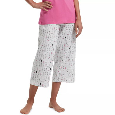 Women's Sleepwell Printed Knit Capri Pajama Pant Made with Temperature Regulating Technology Women's Sleepwell Printed Knit Capri Pajama Pant Made with Temperature Regulating Technology