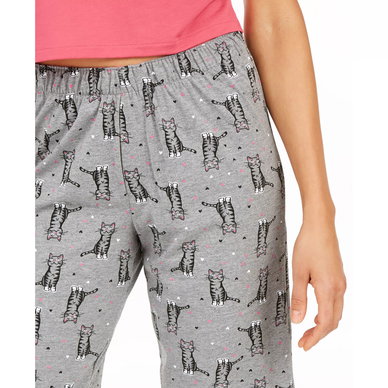 Women's Sleepwell Printed Knit Capri Pajama Pant Made with Temperature Regulating Technology Women's Sleepwell Printed Knit Capri Pajama Pant Made with Temperature Regulating Technology