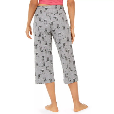 Women's Sleepwell Printed Knit Capri Pajama Pant Made with Temperature Regulating Technology Women's Sleepwell Printed Knit Capri Pajama Pant Made with Temperature Regulating Technology