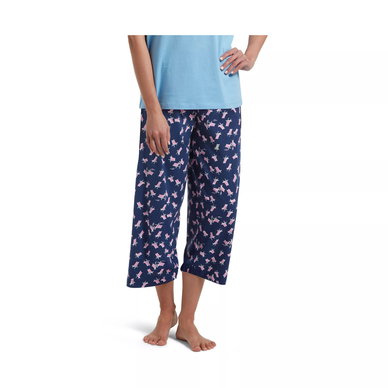 Women's Sleepwell Printed Knit Capri Pajama Pant Made with Temperature Regulating Technology Women's Sleepwell Printed Knit Capri Pajama Pant Made with Temperature Regulating Technology