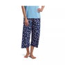 Women's Sleepwell Printed Knit Capri Pajama Pant Made with Temperature Regulating Technology Women's Sleepwell Printed Knit Capri Pajama Pant Made with Temperature Regulating Technology