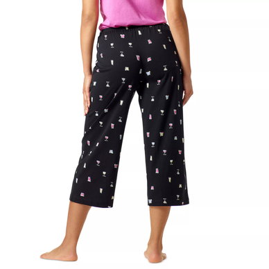 Women's Sleepwell Printed Knit Capri Pajama Pant Made with Temperature Regulating Technology Women's Sleepwell Printed Knit Capri Pajama Pant Made with Temperature Regulating Technology
