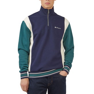 Men's Colorblocked Quarter-Zip Sweatshirt