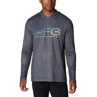 Men's Terminal Tackle PFG™ Hooks Moisture-Wicking UPF 50 Logo-Print Hoodie