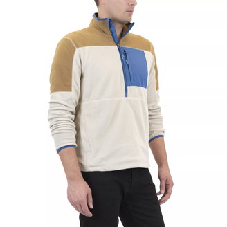 Men's Color Block Half Zip Fleece