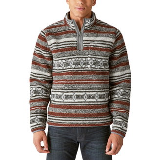 Men's Southwestern Utility Mock Neck Sweater