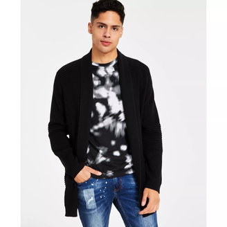 Men's Ribbed Shawl-Collar Cardigan, Created for Macy's
