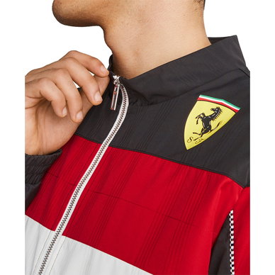 Men's Ferrari Race SDS Full-Zip Colorblocked Logo Jacket Men's Ferrari Race SDS Full-Zip Colorblocked Logo Jacket