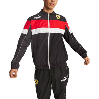 Men's Ferrari Race SDS Full-Zip Colorblocked Logo Jacket