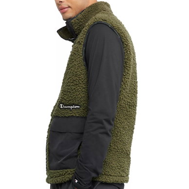 Men's Cozy Standard-Fit Mixed-Media Plush Fleece Vest Men's Cozy Standard-Fit Mixed-Media Plush Fleece Vest