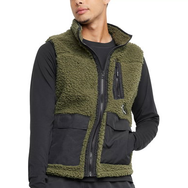Men's Cozy Standard-Fit Mixed-Media Plush Fleece Vest Men's Cozy Standard-Fit Mixed-Media Plush Fleece Vest