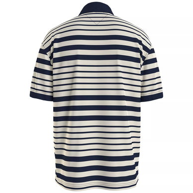 Men's Big & Tall Nautical Stripe Oversized-Fit Polo Men's Big & Tall Nautical Stripe Oversized-Fit Polo