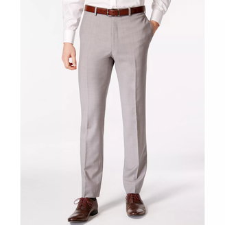 Men's Solid Classic-Fit Suit Pants