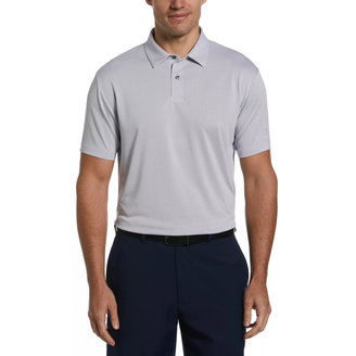 Men's Birdseye Textured Short-Sleeve Performance Polo Shirt