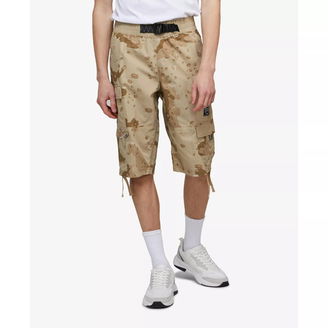 Men's Puller Cargo Shorts with Adjustable Belt, 2 Piece Set