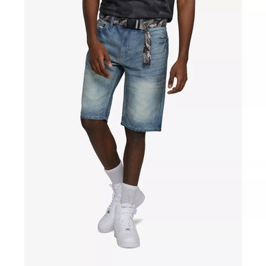 Men's Feeling Fresh Denim Shorts with Adjustable Belt, 2 Piece Set Men's Feeling Fresh Denim Shorts with Adjustable Belt, 2 Piece Set