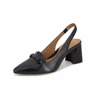 Women's Dionne Pointed-Toe Block-Heel Slingback Pumps