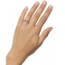 Ruby (5/8 ct. t.w.) & Diamond (1/5 ct. t.w.) Band in 14k White Gold (Also Available in Sapphire & Ruby) Ruby (5/8 ct. t.w.) & Diamond (1/5 ct. t.w.) Band in 14k White Gold (Also Available in Sapphire & Ruby)
