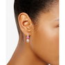 Pink Cultured Freshwater Oval Pearl & Multi-Gemstone (2-1/3 ct. t.w.) Drop Earrings in 18k Rose Gold- Plated Silver Pink Cultured Freshwater Oval Pearl & Multi-Gemstone (2-1/3 ct. t.w.) Drop Earrings in 18k Rose Gold- Plated Silver