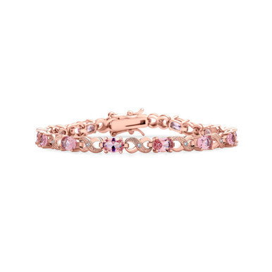 9CT Simulated Sapphire Ruby Morganite Emerald Tourmaline Cubic Zirconia Clear Blue Pink Green Red AAA Oval CZ Symbol Infinity Milgrain Tennis Bracelet For Women 9CT Simulated Sapphire Ruby Morganite Emerald Tourmaline Cubic Zirconia Clear Blue Pink Green Red AAA Oval CZ Symbol Infinity Milgrain Tennis Bracelet For Women