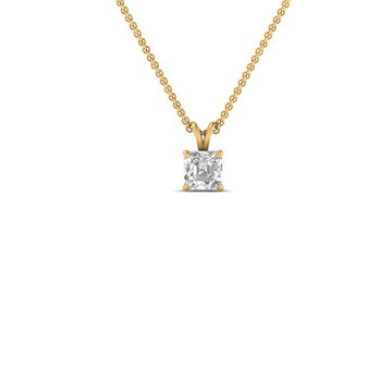 0.25 Ct. Asscher Diamond Solitaire Pendant