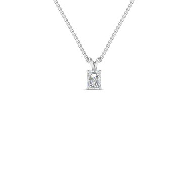 Single Radiant Diamond Pendant