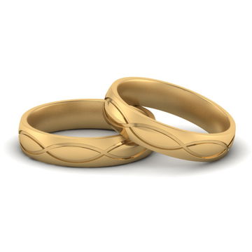 Infinity Engraved Gay Wedding Rings