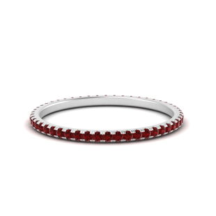Ruby Stackable Band Rings