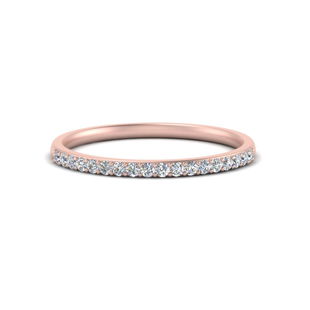 0.15 Ct. Pave Straight Wedding Band