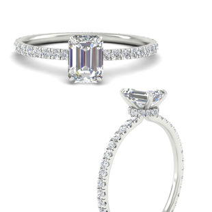 1.50 Carat Emerald Cut Lab Diamond Eternity Ring