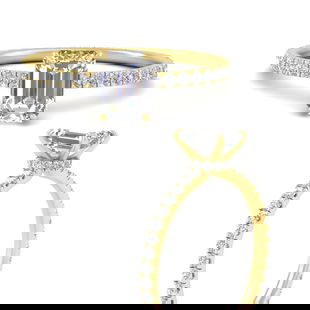 Beautiful Emerald Cut Lab Diamond 2 Carat Ring