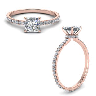 1.50 Ct. Princess Cut Eternity Lab Diamond Ring