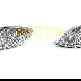 Classic Emerald Cut Eternity Band
