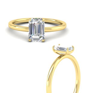 Emerald Cut 1.50 Carat Diamond Engagement Ring