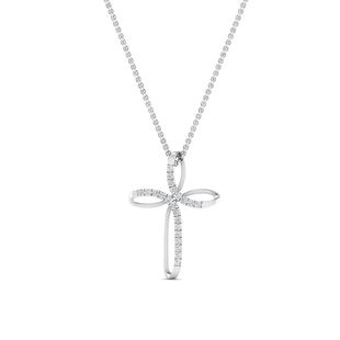 Cross Design Pendant With Diamond