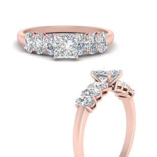 Oval Accented Modern Engagement Ring