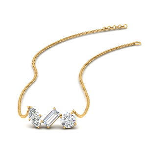 Three Stone Diamond Pendant
